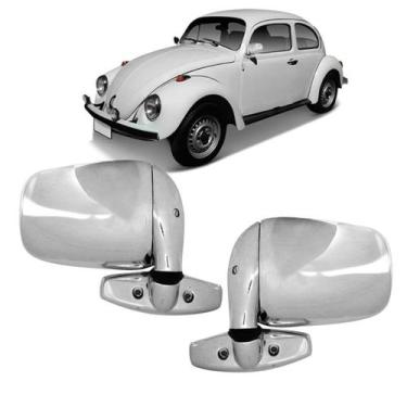 Imagem de Par Retrovisor Volkswagen Fusca 59 a 96 Cromado - Blawer