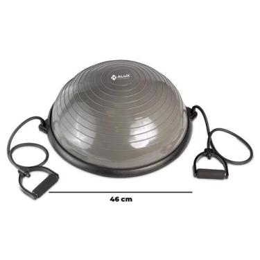 Imagem de Meia Bola bosu com extensores e bomba para inflar Alux - Alux Pro  Spo
