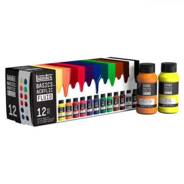 Imagem de Tinta Acrílica Liquitex Basics Fluid 118ml 12 Cores, Fluid