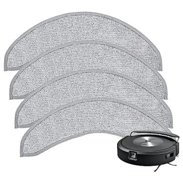 Imagem de Pacote com 4 almofadas de esfregão de substituição para i-Robot Roomba Combo j7+ acessórios, almofada de esfregão lavável de microfibra para iRobot Roomba Combo j7+ Robot Vacuum and Mop (não serve para Roomba J7/J7+)