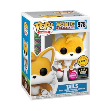 Imagem de Funko Pop! Sonic The Hedgehog - Tails Flying Chase Figure - Specialty Series Flocked Chase Figure