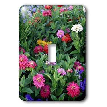 Imagem de 3dRose LLC lsp_3145_1 Zinnias, interruptor de botão único