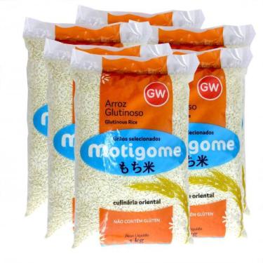 Imagem de Arroz Glutinoso Motigome Grão Longo 1kg Gw (kit Com 5)
