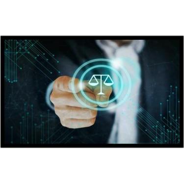 Imagem de Quadro Decorativo Direito Balança Advogados Escritórios Quartos Salas 