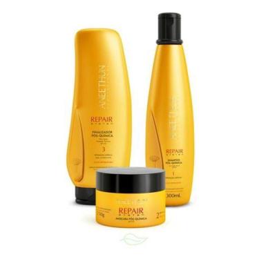 Imagem de Kit Pós Química Repair System Aneethun Com 3 Produtos