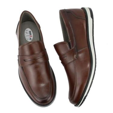Imagem de Sapato Masculino Social De Sintético - BR2 FOOTWEAR, Marrom, 40