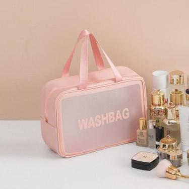 Imagem de Bolsa Necessaire para Maquiagem Cosméticos Divisória Mala Viagem Grand