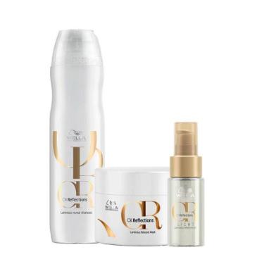 Imagem de Wella Kit Oil Reflections Shampoo, Máscara e Óleo - Wella Professional