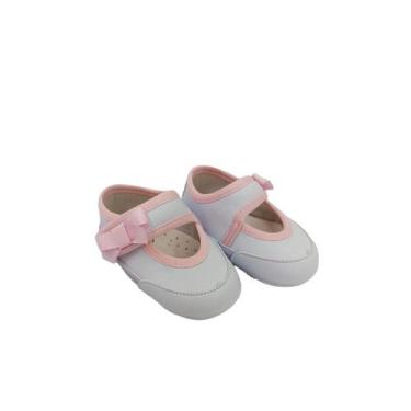 Imagem de Sapatilha de Laço Menina Rosa e Branco Bicho de Pé - Bicho de Pé Baby,