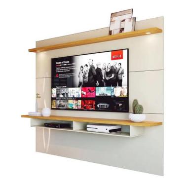 Imagem de Painel para tv zeus off white/nature - Village Móveis
