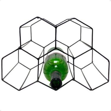 Imagem de Adega De Mesa Empilhável Porta Garrafas Vinho Aço Oferta - Casa Útil, 