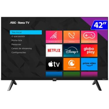 Imagem de Tv 43p aoc led smart roku wifi full hd usb hdmi