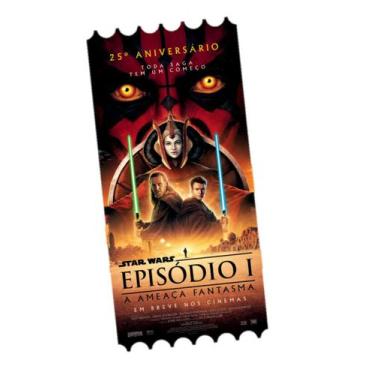 Imagem de Ingresso Star Wars Card Ticket Colecionador Cinemark UCI Episódio 1 A 