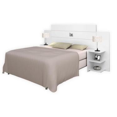 Imagem de Cabeceira Box Casal Acapulco 1.40-1.60 Branco J&A Móveis