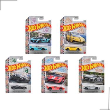 Imagem de Hot Wheels Kit 5 Carros International Supercars Mattel GDG44