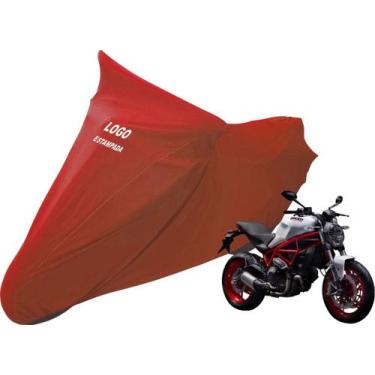 Imagem de Capa Moto Ducati Monster Tecido Helanca Com Elasticidade - Mz, Vermelh