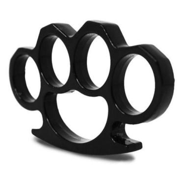 Imagem de Cromado elegante cor Preto 4 furos Punho de tigre soco potente ingles 