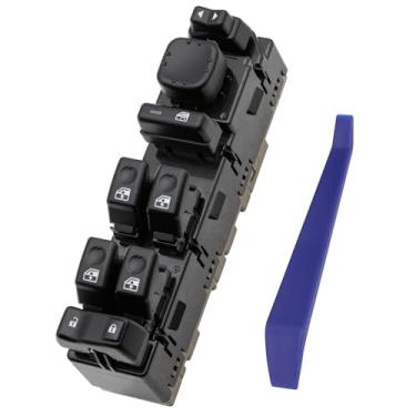 Imagem de Obaee Botão de controle do interruptor de janela Master Power Side do motorista compatível com Chevrolet Silverado Avalanche Suburban Tahoe 2003-2007, GMC Sierra Yukon, Cadillac Escalade, substitui