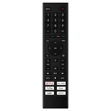 Imagem de Controle remoto de voz de substituição ERF3Z80H adequado para Smart TV LED Hisense 50A6G 65A6G 43A4H 40A4H ‎32A4FH ‎32A4H com função de voz