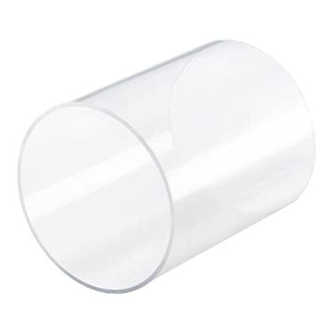 Imagem de DMiotech Tubo de acrílico transparente de 76 mm x 80 mm para tubo de água de aquário, sistema de resfriamento de água, encanamento