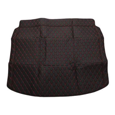 Imagem de Motoforti Forro de carga Tapete traseiro para porta-malas bagagem, bagagem, bandeja para Honda CRV23-24 EV XPE microfibra couro preto borda elevada padrão diamante 3D