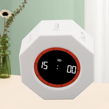 Imagem de Fabater Pomodoro Timer, Temporizador de Mesa, Gerenciamento de Tempo com 7 Presets (1, 3, 5, 15, 25, 30, 60 e 90 Minutos), Preto