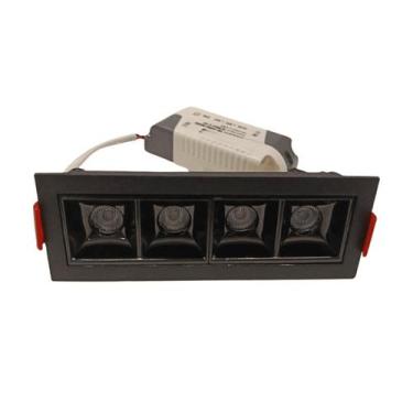 Imagem de Spot Eco Pontual (4 Pontos) Preto 10W 3000K 45 Bivolt-Ledgold