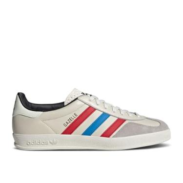 Imagem de adidas Tênis masculino Gazelle Indoor, Branco giz/Better Scarlet/Core Black, 36