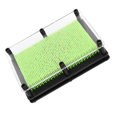 Imagem de Arte do Pino, 3D Pin Art Clone Hand Model Clone Pin 3D Pin Art Toy Decoração Arte do Pin Clone Pin (Verde de tamanho médio)