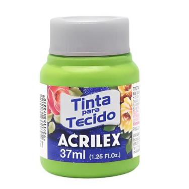 Imagem de Tinta Para Tecido Acrilex Fosca 37ml Escolha a Cor, 510 - VERDE FOLHA