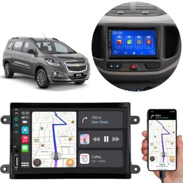 Imagem de Kit Multimidia Chevrolet Spin 2013 a 2017 Mp5 7 Pol Android Auto Carpl