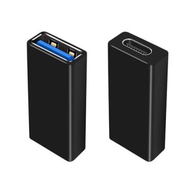 Imagem de Duttek Adaptador USB C para USB 3.0, 2 em 1, Compatível com Google Pixel, Huawei e outros, Preto