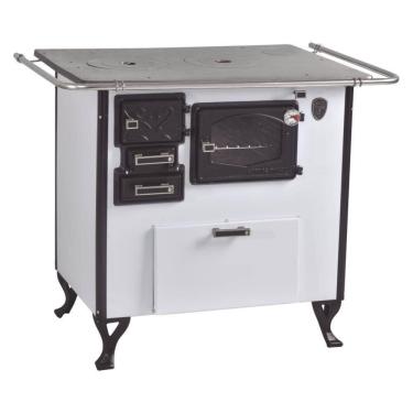 Imagem de Fogão A Lenha C Forninho C/cx Dir. Branco Fornos Pinhal N2