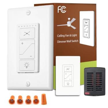 Imagem de Humpptom Kit de controle remoto para ventilador, receptor de tamanho pequeno, ventilador de teto, controle remoto para Hunter/Harbor Breeze/Westinghouse/Honeywell/outro ventilador de teto MINI preto