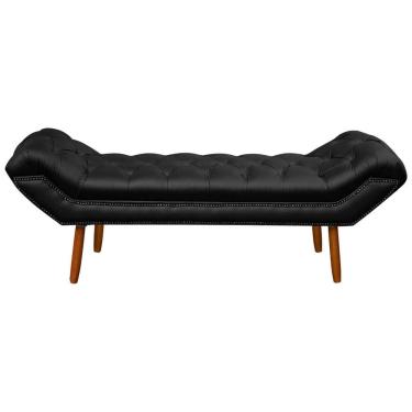 Imagem de Puff Recamier Clássico Retrô Roma Casal 140cm Corino - SOFA STORE