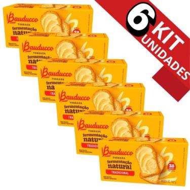 Imagem de KIT 06 UND. Torradas Bauducco 142G Fermentação Natural Tradicional Tor