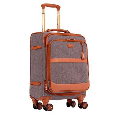 Imagem de Mala Viagem Bordo Royale 10 kg 360º Cadeado TSA Flat Sestini, Cinza