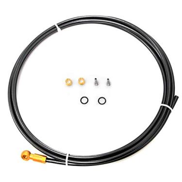 Imagem de Farbetter Kit de mangueira de freio a disco hidráulico de bicicleta de 2500 mm para sistema Shimano BH90, incluindo adaptador Banjo (dourado)