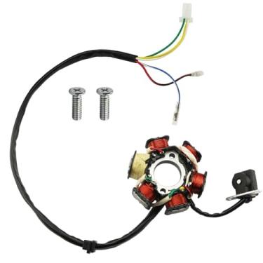Imagem de Ímã de estator GY6 com 6 bobinas e 5 fios, PRO BAT, 6 bobinas de estator magnético para GY6 50cc 70cc 90cc110cc 125cc ATVS chinês sujeira/Pit Blikes Scooter Coolster Max Trade Roket Sunl Tank JCL Lance Znen Jonway