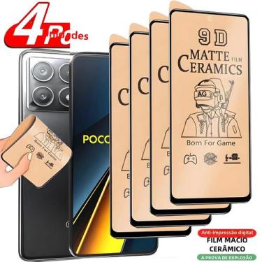 Imagem de Protetor de Tela de Cerâmica Fosco (4 Unidades) para Poco X6, X5 Pro 5