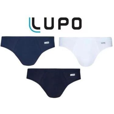 Imagem de Kit 3 cueca lupo slip 100% algodão 00515, M, Diversas