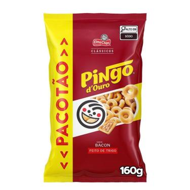 Imagem de Salgadinho de Trigo Bacon Elma Chips Pingo d'Ouro Clássicos 160g