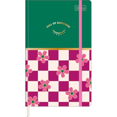 Imagem de Caderno Pontilhado Costurado Fitto G Check Pop Capa Dura 80 Folhas 90g/m² Elástico Fitilho