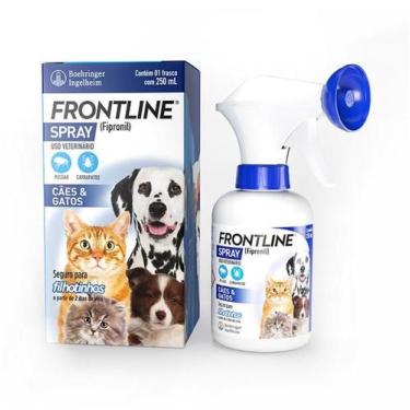 Imagem de Antipulgas e Carrapatos Frontline Spray para Cães e Gatos 250ml - BOEH