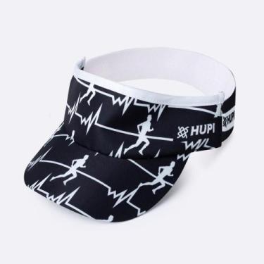 Imagem de Viseira para Corrida HUPI Run Beats Preto, Preto
