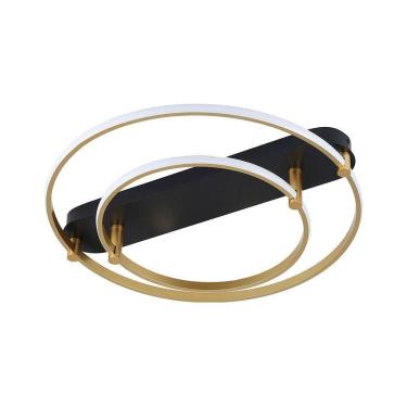 Imagem de Plafon Skylight Listo 3106s Led Bivolt Preto/dourado