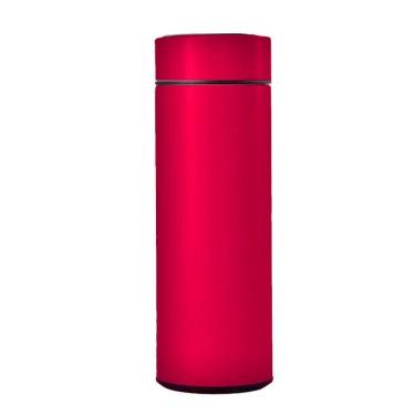 Imagem de Garrafa Térmica Inox 500ml Quente Frio Tampa Vermelho Nº19