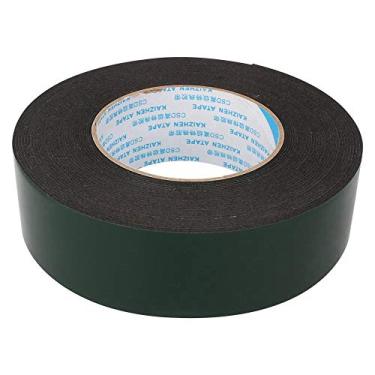 Imagem de Fita Dupla Face de Espuma PE Forte Com 1 Mm de Espessura, Fundo Verde, Cor Preta, 40 Mm de Largura X 10 M de Comprimento - Ideal para Artesanato, Montagem e Aplicações Pesadas