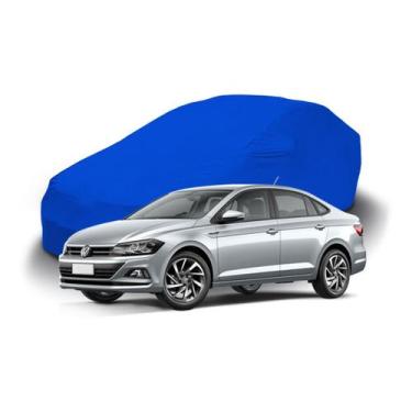 Imagem de Capa Automotiva Em Tecido Lycra Para Volkswagen Virtus Sedan - Lobo se