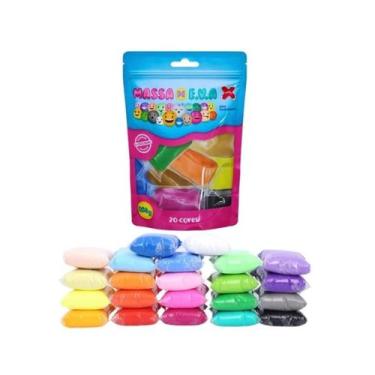 Imagem de Massa De EVA Make + 20 Cores Sortidas Massinha Modelar 250 g